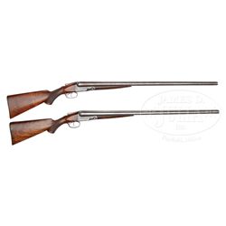*TWO 12 GA PARKER BROTHERS DOUBLE SHOTGUNS.