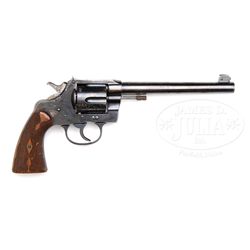 *RARE GOLD INLAID PRESENTATION COLT NEW SERVICE TARGET DA REVOLVER.