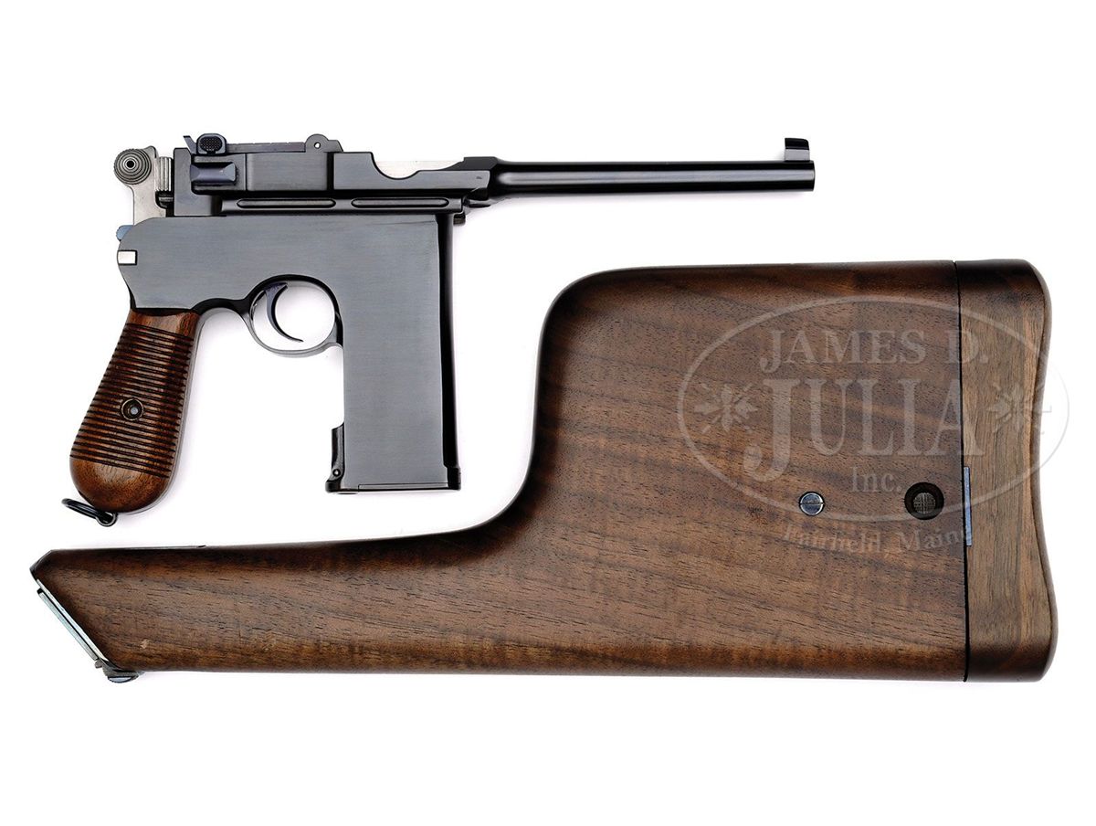 MAUSER C96 CONEHAMMER 20 SHOT FLATSIDE WITH MATCHING STOCK mauser-c96-conehammer-20-shot-flatside-with-matching-stock