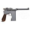 Image 1 : MAUSER C96 CONEHAMMER, 20 SHOT FLATSIDE IN PRESENTATION CASE WITH ACCESSORIES.
