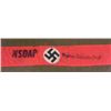 Image 1 : NAZI PARTY ARMBAND-NARROW-ORIG NSDAP W/ SWASTIKA