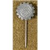 Image 1 : ORIGINAL DAF STICKPIN--SWASTIKA & GEAR-MARKED M1/84