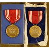Image 1 : 2 1943 GOOD CONDUCT MEDALS-ONE NAMED ORIG BOX