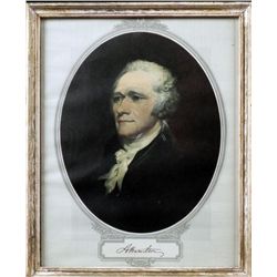 VINTAGE ALEXANDER HAMILTON FRAMED PRINT