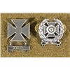 Image 1 : WWII MARKSMAN BADGE WITH RIFLE BAR (BOTH STERLING)