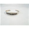 Image 1 : Sterling Silver & Black Onyx Cuff Bracelet  Native American Made    New  Signed Ec