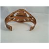 Image 2 : Native American Hand Punched Copper and Turquoise Eagle cuff Bracelet