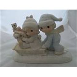 Precious Moments "Sharing Our Season Together" figurine, signed