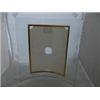 Image 1 : Curved Glass Gold Trim Picture Frame 5x7