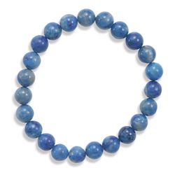 Lapis Bead Stretch Bracelet