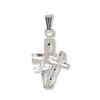 Image 1 : Diamond Cut Triple Cross Pendant