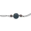 Image 1 : Double Strand Cord Fashion Bracelet with Jasper Beads and Dyed Stone