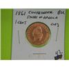 Image 1 : 1861 CONFEDERATE STAES OF AMERICA 1 CENT (COPY)