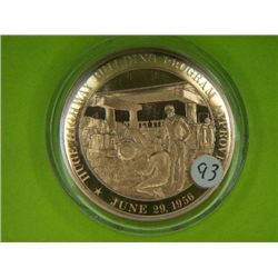 1956 HUGE HIGHWAY BUILDING PROGRAM APPROVED  1.25 OUNCE PURE BRONZE