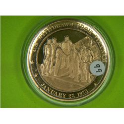 1973 U.S. WITHDRAWS FROM VIETNAM 1.25 OUNCE PURE BRONZE