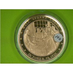 1929 WALL STREET CRASH 1.25 OUNCE PURE BRONZE