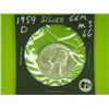 Image 1 : 1959 D  SILVER WASHINGTON QUARTER