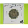 Image 1 : 1891 SITTING LIBERTY QUARTER