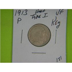 1913 P TYPE 1 BUFFALO NICKEL