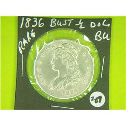 1836 BUST 1/2 DOLLAR