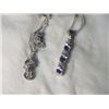 Image 1 : PLATNIUM  OVERLAY SILVER TANZANITE PENDANT