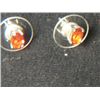 Image 1 : PLATNIUM OVERLAY SILVER MEXICAN FIRE EARING