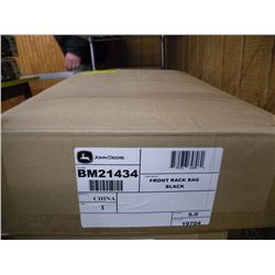 ATV front rack bag  black w/John Deere logo   New