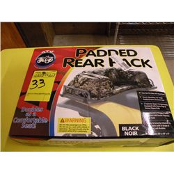 Padded rear rack   black, New