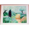 Image 1 : Claude Hemeret, Cypress Bleu, Signed Lithograph