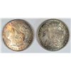 Image 1 : MORGAN DOLLAR LOT WITH SUPER COLORS: 1878-S MS-64, 1901-O MS-64