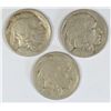 Image 1 : BUFFALO NICKELS ALL VG+: 1913-D T-1, 1919-S, 1924-S