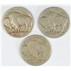 Image 2 : BUFFALO NICKELS ALL VG+: 1913-D T-1, 1919-S, 1924-S