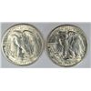 Image 2 : WALKING LIBERTY HALF DOLLAR 1941-D MS-65, 1946-D MS-64 WHITE