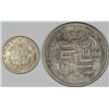 Image 2 : 1883 HAWAII DIME AND HALF DOLLAR BOTH NICE AU