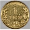 Image 1 : 1902 MEXICO 1 PESO GOLD UNC, RARE