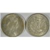 Image 2 : ( 2 ) NICE SILVER DOLLARS, 1921-P MORGAN AND 1922 -P PEACE SILVER DOLLARS