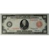 Image 1 : 1914 $10.00 FEDERAL RESERVE NOTE, FR. 896B, XF-AU, RARE!
