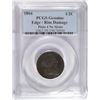 Image 1 : 1804 plain 4 stemless half cent  PCGS Genuine rim damage coin is a VF with