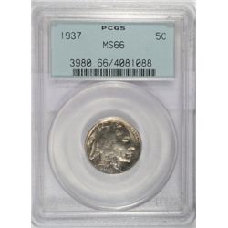 1937 Buffalo nickel PCGS66  est $70-$75