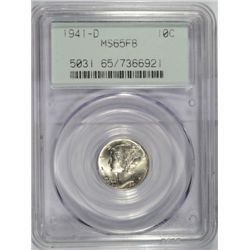 1941D   Mercury dime PCGS65FB  est $40--$45