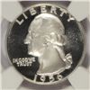 Image 2 : 1956 proof Washington  quarter  NGC66 STAR CAMEO  est $50-$55