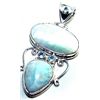 Image 1 : Abalone Shell & Larimar Pendant