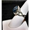 Image 2 : 14K GOLD DIAMOND AND BLUE STAR SAPPHIRE RING