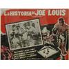 Image 1 : A MEXICAN BOXING POSTER for a film on the life of Joe Louis, captioned "La Historia De Joe Louis"...