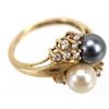 Image 2 : LADIES 14K YELLOW GOLD PEARL RING