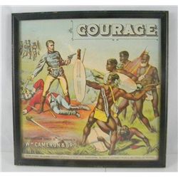 British American tobacco litho COURAGE