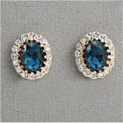 Luxurious Oval cut Swarovski Crystal Stud Earrings