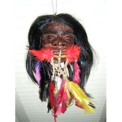 Extraordinary Piece Shrunken Head Museum Quality