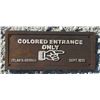 Image 1 : Colored Entrance Only Black Americana Cast Iron