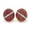 Image 1 : Ruby and Diamond Earrings